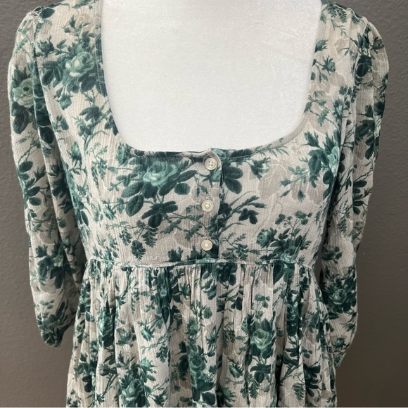 Ralph Lauren Denim & Supply Green Floral Babydoll Dress - Picture 10 of 10
